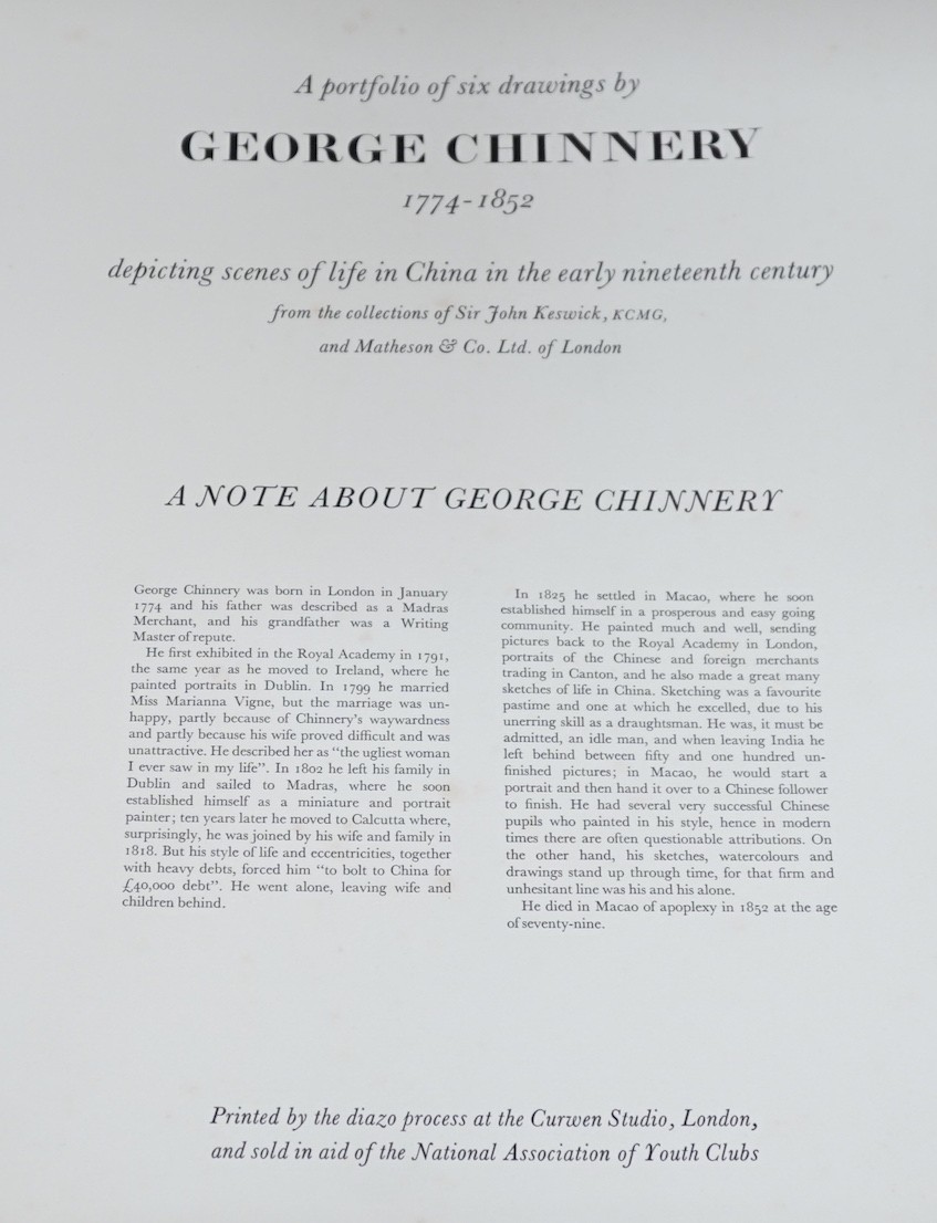 George Chinnery, Scenes from Life in China, portfolio